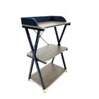 Estante Com Estrutura De Metal Design Preta | Linha Home Offi